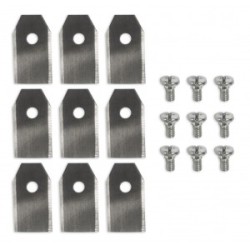 Lot de 9 lames pour robot tondeuse