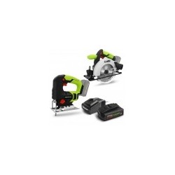 Kit 2 machines sans fil 20V (scie sauteuse et scie circulaire) + 1 batterie 2Ah - Constructor