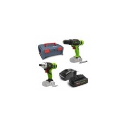 Kit 2 machines sans fil 20V(visseuse à chocs et visseuse percussion) + coffret - Constructor