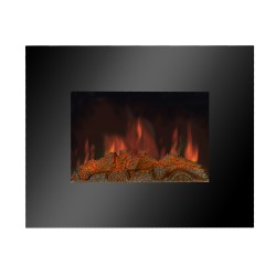 Foyer decoratif mural 1800W Effet Bois - Warm Tech