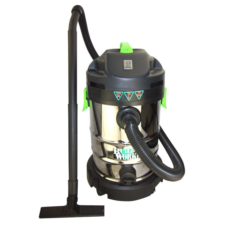 ASPIRATEUR EAU/POUSSIERE 1250W 30L INOX