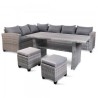 Salon de jardin polyrattan 8 places