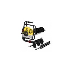 Tarière thermique 52CC + 3 mèches 100 - 150 et 200mm - Gardeo