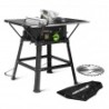 Table scie circulaire 2000W - 254mm - Livrée avec 2 lames (24 et 40 dents) - Constructor